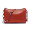 Sac à main bandoulière femme en cuir, sept coloris, rouge