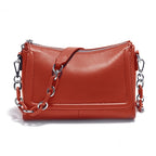 Sac à main bandoulière femme en cuir, sept coloris, rouge