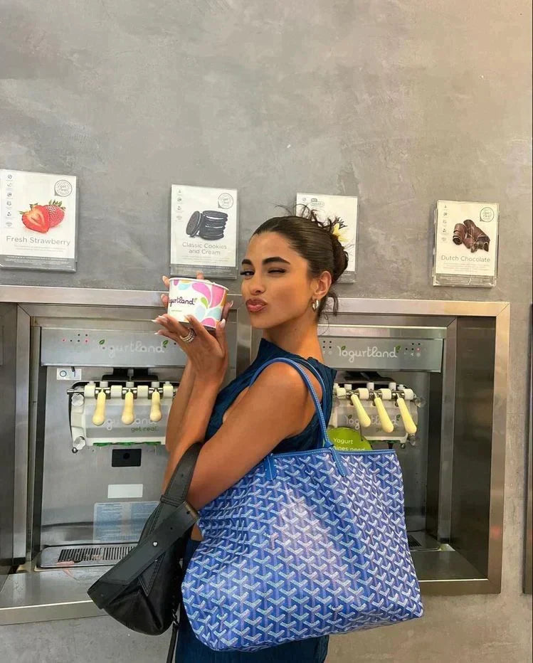 Sac cabas femme à anses, bandoulière amovible, cinq coloris, bleu