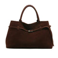 Sac à main femme 38 x 25 cm à bandoulière, trois coloris, marron
