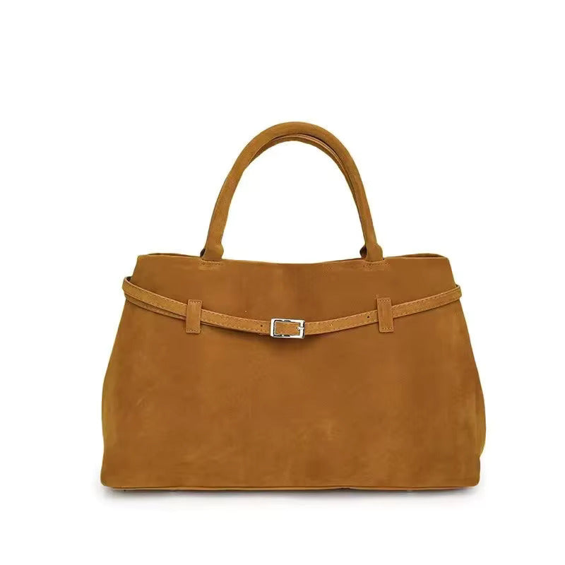 Sac à main femme 38 x 25 cm à bandoulière, trois coloris, abricot
