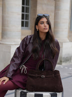 Sac à main femme 38 x 25 cm à bandoulière, trois coloris
