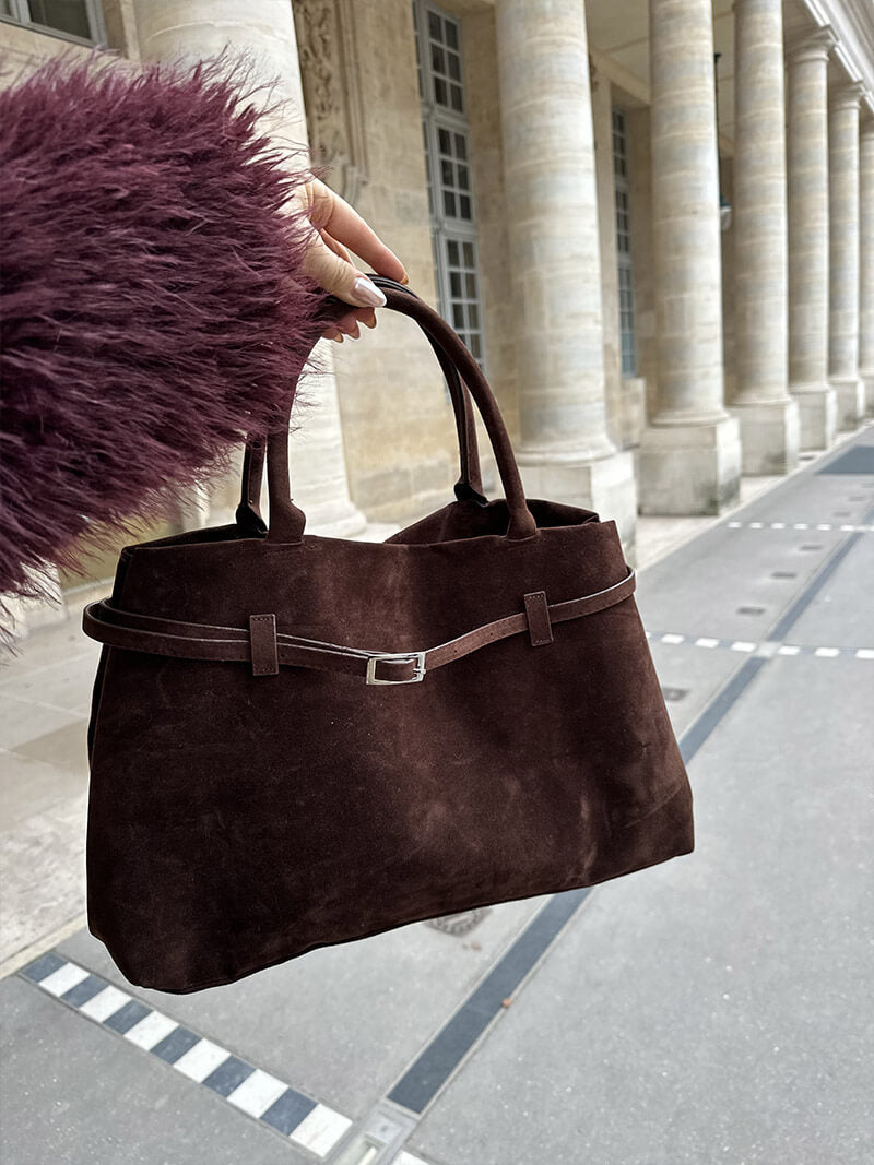 Sac à main femme 38 x 25 cm à bandoulière, trois coloris
