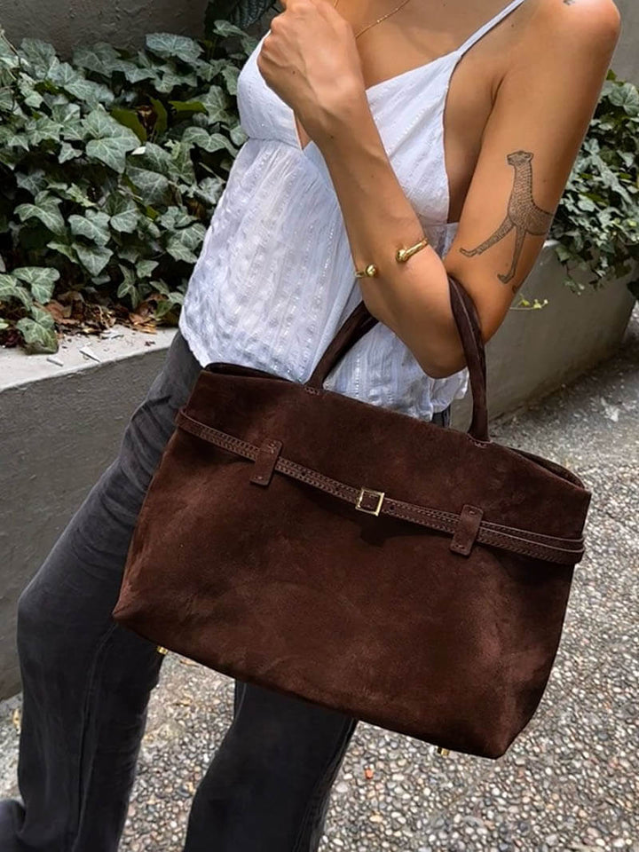 Sac à main femme 38 x 25 cm à bandoulière, trois coloris