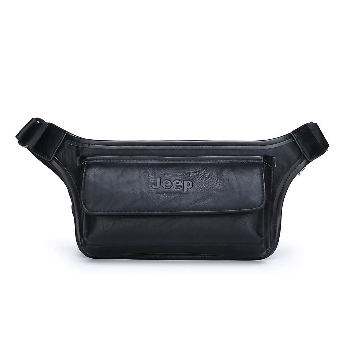 Sacoche ceinture homme en similicuir, 27 x 15 cm, trois coloris, noir