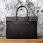 Sacoche homme marron pour ordinateur 14 ou 15 pouces