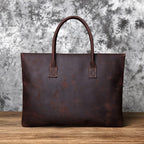 Sacoche homme marron pour ordinateur 14 ou 15 pouces