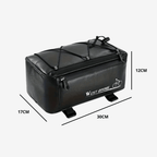 Sacoche de vélo pour porte-bagages, 11 litres, housse de pluie