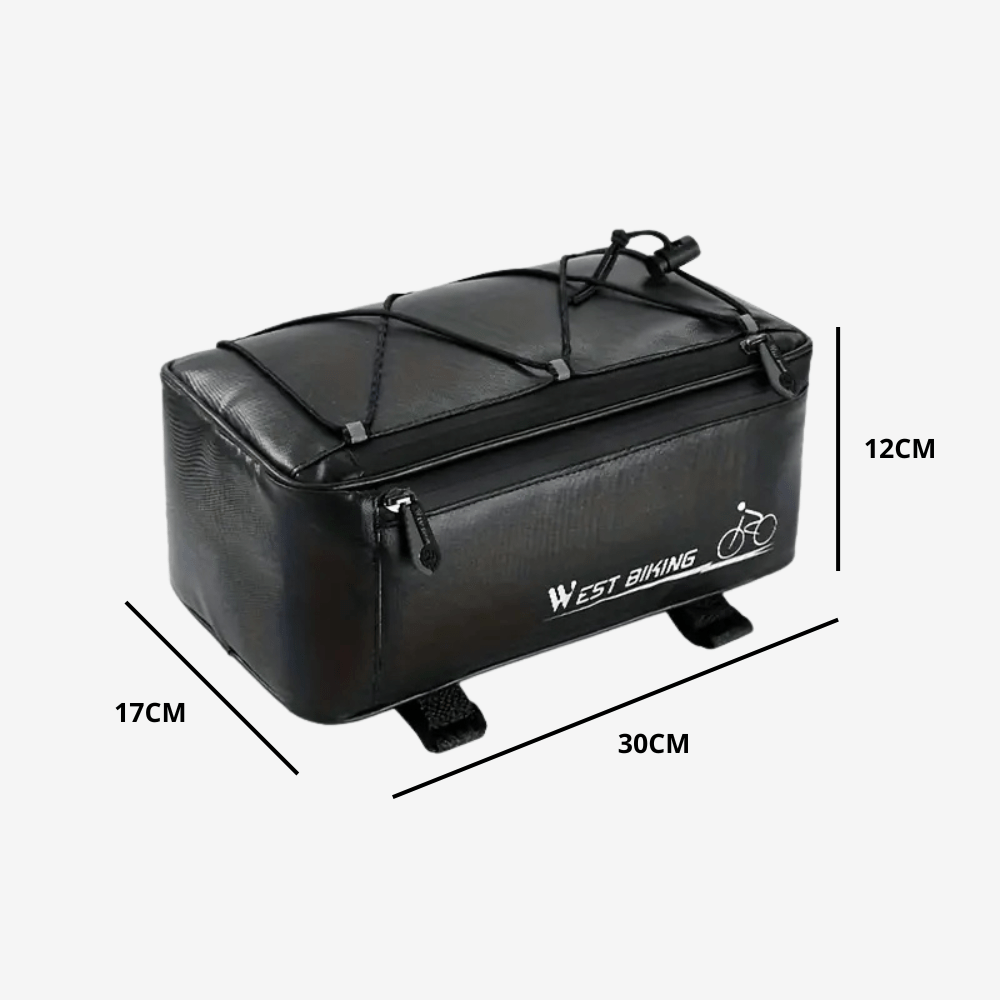 Sacoche de vélo pour porte-bagages, 11 litres, housse de pluie