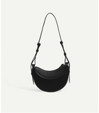 Sac selle femme en cuir grainé, format compact, quatre coloris