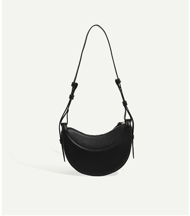 Sac selle femme en cuir grainé, format compact, quatre coloris
