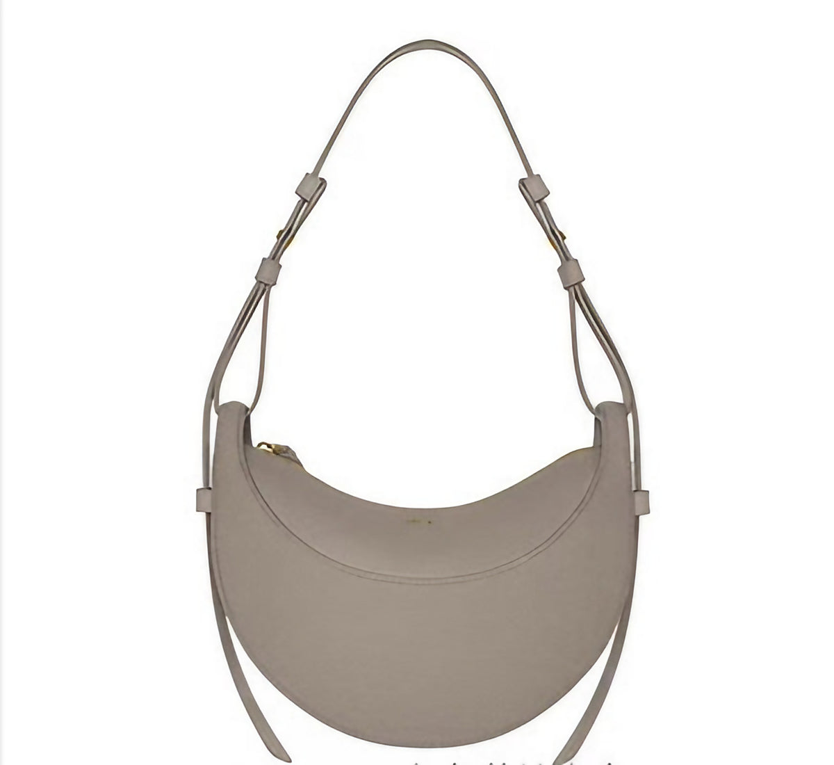 Sac selle femme en cuir grainé, format compact, quatre coloris, gris éléphant grainé