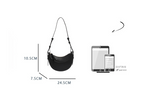 Sac selle femme en cuir grainé, format compact, quatre coloris