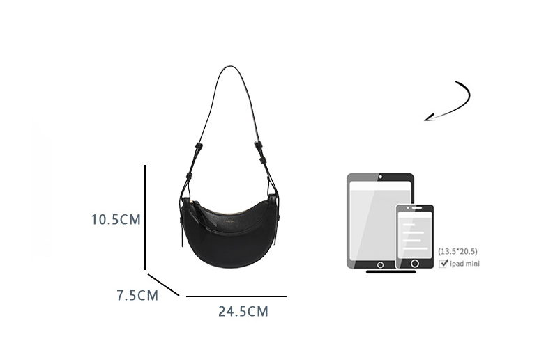 Sac selle femme en cuir grainé, format compact, quatre coloris