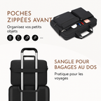 Sacoche ordinateur femme 17 pouces en tissu technique