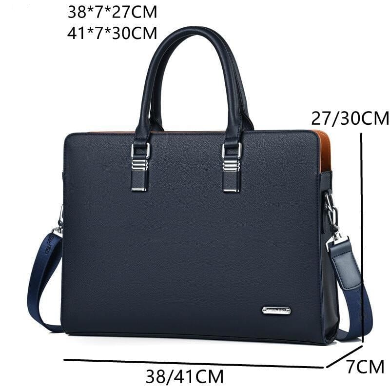 Sacoche homme en cuir pour ordinateur 14 ou 15 pouces