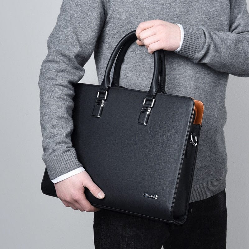 Sacoche homme en cuir pour ordinateur 14 ou 15 pouces