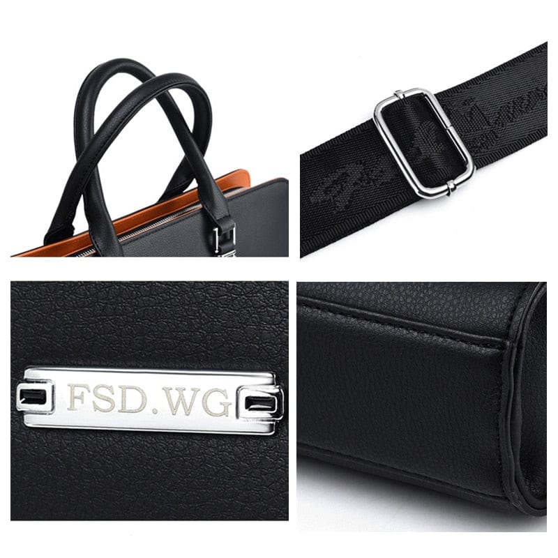 Sacoche homme en cuir pour ordinateur 14 ou 15 pouces