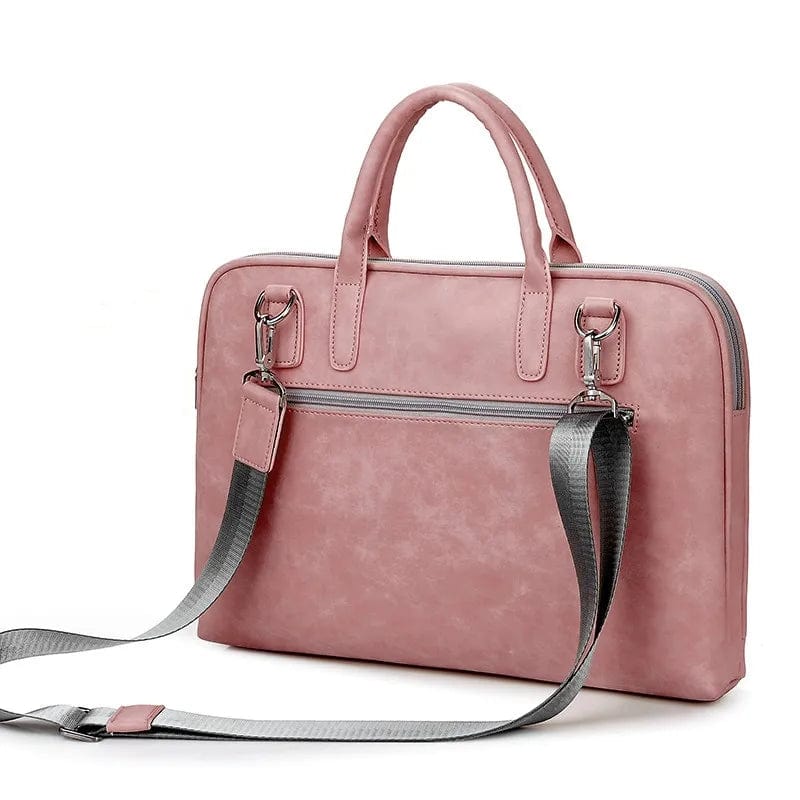Sacoche ordinateur 17 pouces en similicuir, mixte, rose ou noir