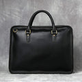 Sacoche ordinateur homme en cuir, 14 ou 15,6 pouces, trois coloris, noir