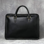 Sacoche ordinateur homme en cuir, 14 ou 15,6 pouces, trois coloris, noir