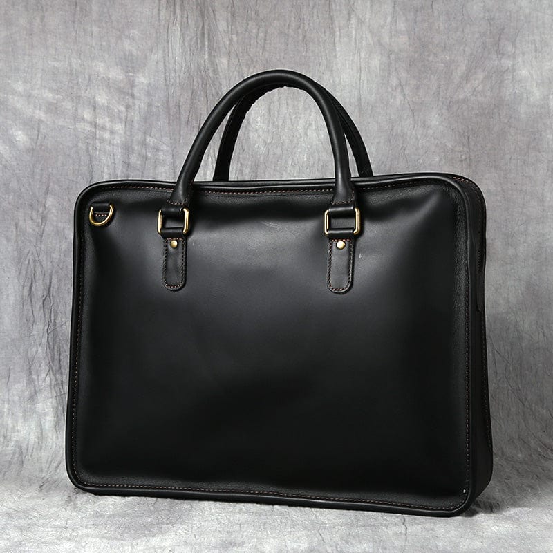 Sacoche ordinateur homme en cuir, 14 ou 15,6 pouces, trois coloris