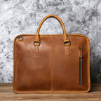 Sacoche ordinateur homme en cuir, 14 ou 15,6 pouces, trois coloris