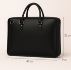 Sacoche ordinateur homme en cuir, 14 ou 15,6 pouces, trois coloris