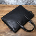 Sacoche ordinateur homme en cuir, 14 pouces, noir ou marron