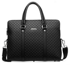 Sacoche professionnelle homme en similicuir, 14 ou 15 pouces, noir