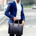 Sacoche professionnelle homme en similicuir, 14 ou 15 pouces