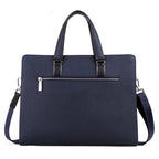 Sacoche ordinateur homme 15 pouces en similicuir, noir ou bleu
