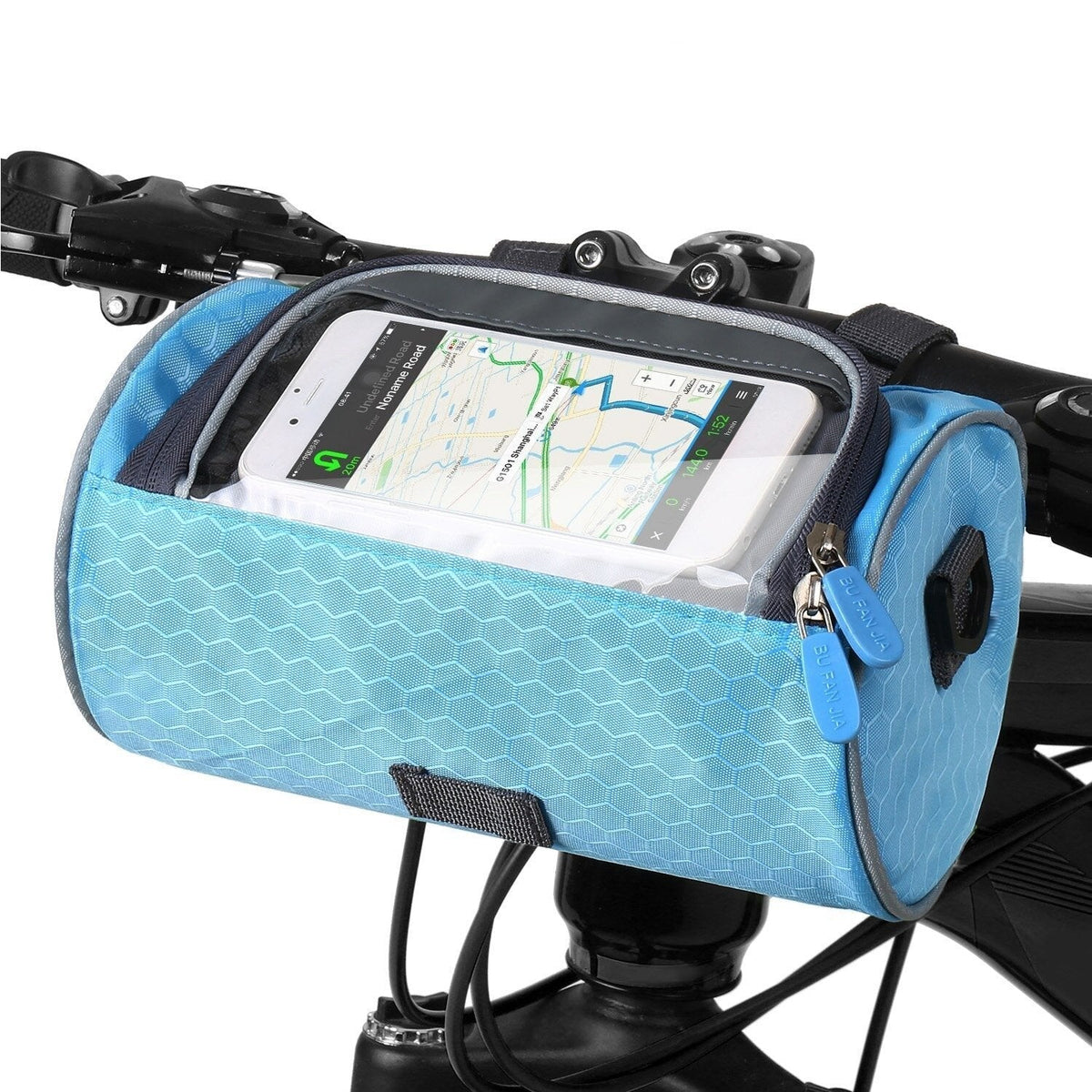 Sacoche de guidon vélo avec pochette tactile pour téléphone