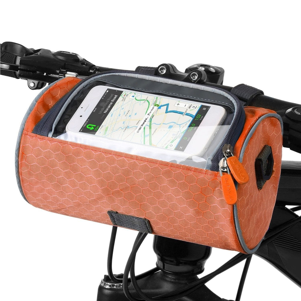 Sacoche de guidon vélo avec pochette tactile pour téléphone