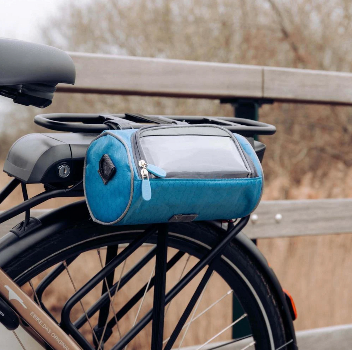 Sacoche de guidon vélo avec pochette tactile pour téléphone