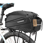 Sacoche de vélo rigide pour porte-bagages, 25 litres, noire
