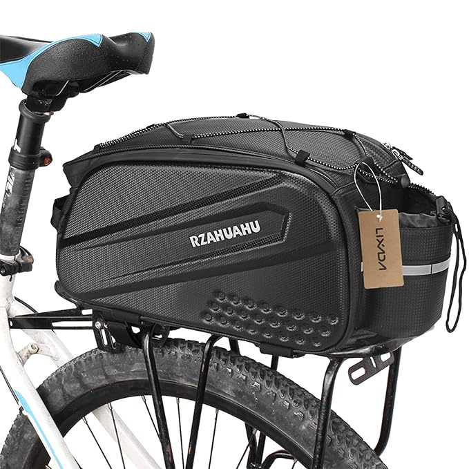 Sacoche de vélo rigide pour porte-bagages, 25 litres, noire
