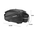 Sacoche de vélo rigide pour porte-bagages, 25 litres, noire
