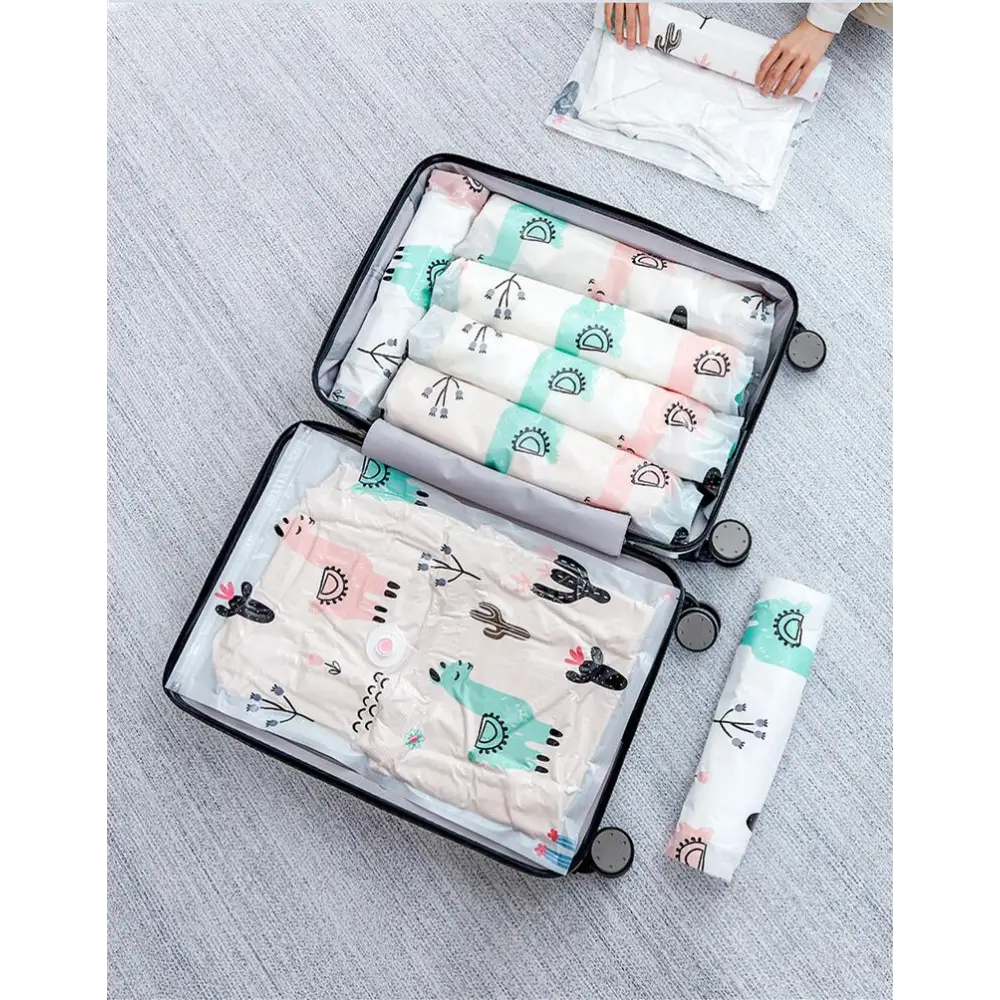 Sacs de rangement sous vide avec pompe électrique, 4 formats