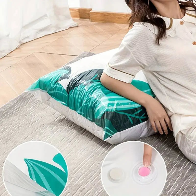 Sacs de rangement sous vide avec pompe électrique, 4 formats