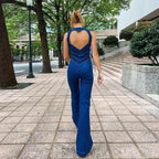 Salopette en denim femme à découpe en cœur, du XS au L