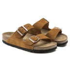 Sandales homme à deux brides et boucles réglables, marron