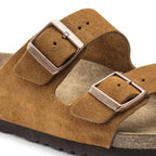 Sandales homme à deux brides et boucles réglables, marron