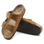 Sandales homme à deux brides et boucles réglables, marron