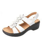 Sandales orthopédiques compensées femme, ouvertes, six coloris