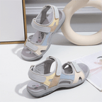 Sandales confort femme à scratch, semelle antidérapante