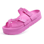 Sandales confort femme, semelle souple qui soutient la voûte, rose
