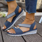 Sandales femme à boucle décorative, quatre coloris, 36 au 42