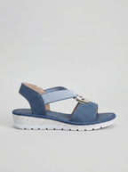 Sandales femme à boucle décorative, quatre coloris, 36 au 42