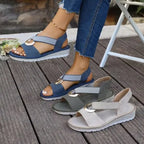 Sandales femme à boucle décorative, quatre coloris, 36 au 42